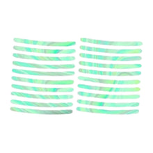 Car Wheel Hub Reflective Car Stickers, Night Warning (20 Pcs Set/ Multicolored)